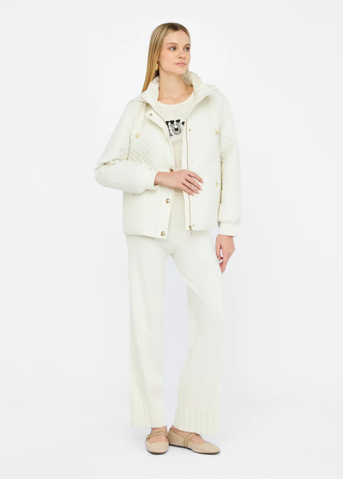Liu Jo Abrigo de nailon acolchado-Mujer Abrigos Y Chalecos|Ropa Deportiva