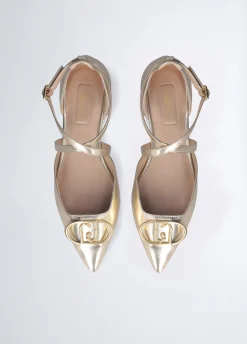 Liu Jo Bailarinas con logotipo grande-Mujer Mocasines