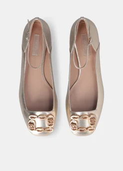 Liu Jo Bailarinas de efecto laminado-Mujer Mocasines