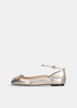 Liu Jo Bailarinas de efecto laminado-Mujer Mocasines