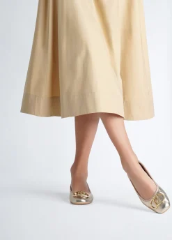 Liu Jo Bailarinas de piel laminada-Mujer Mocasines