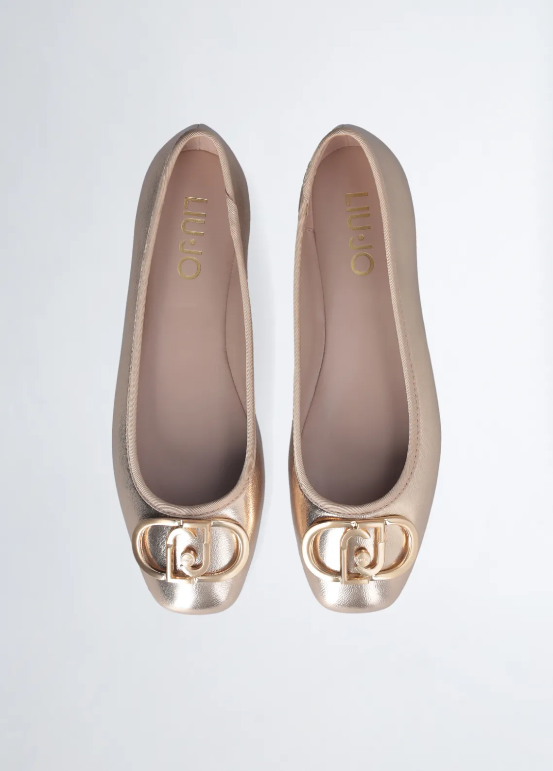 Liu Jo Bailarinas de piel laminada-Mujer Mocasines
