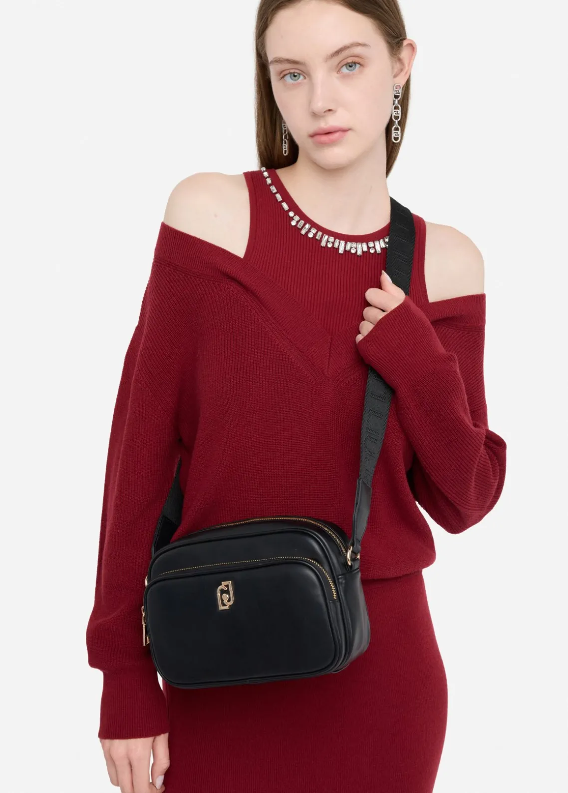 Liu Jo Bandolera mediana con bolsita-Mujer Bolsos Bandoleras