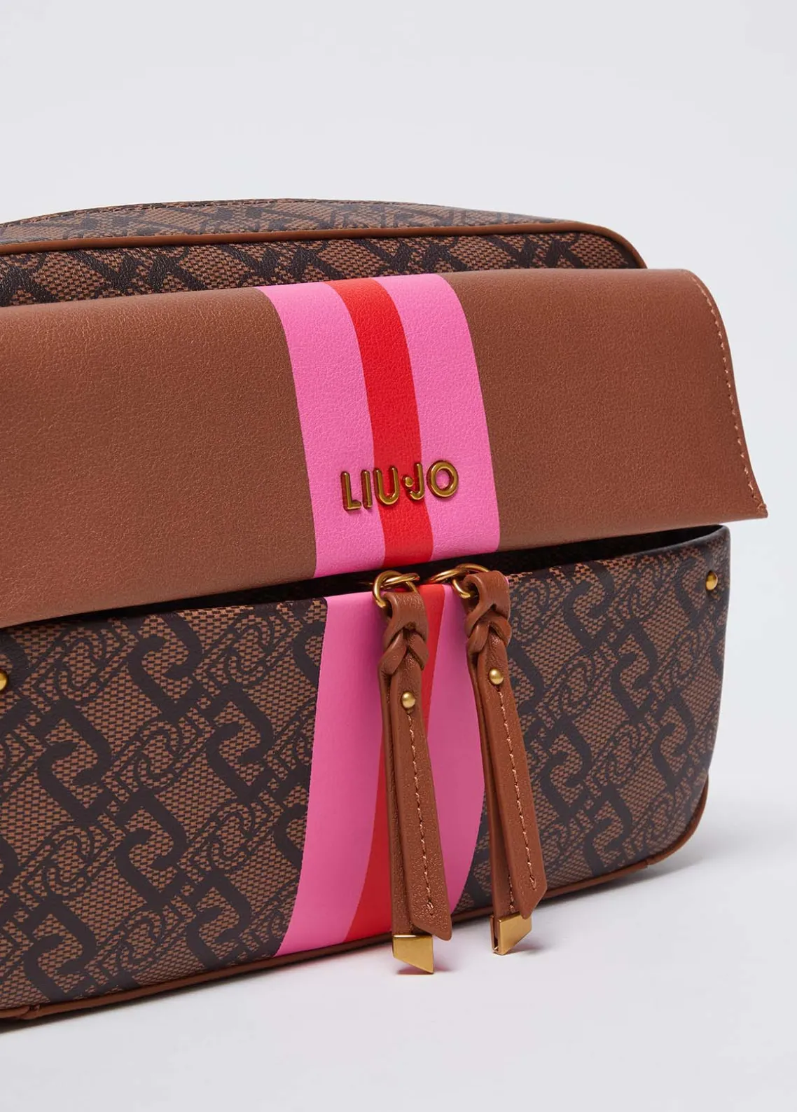 Liu Jo Bandolera mediana con charm-Mujer Bolsos Bandoleras
