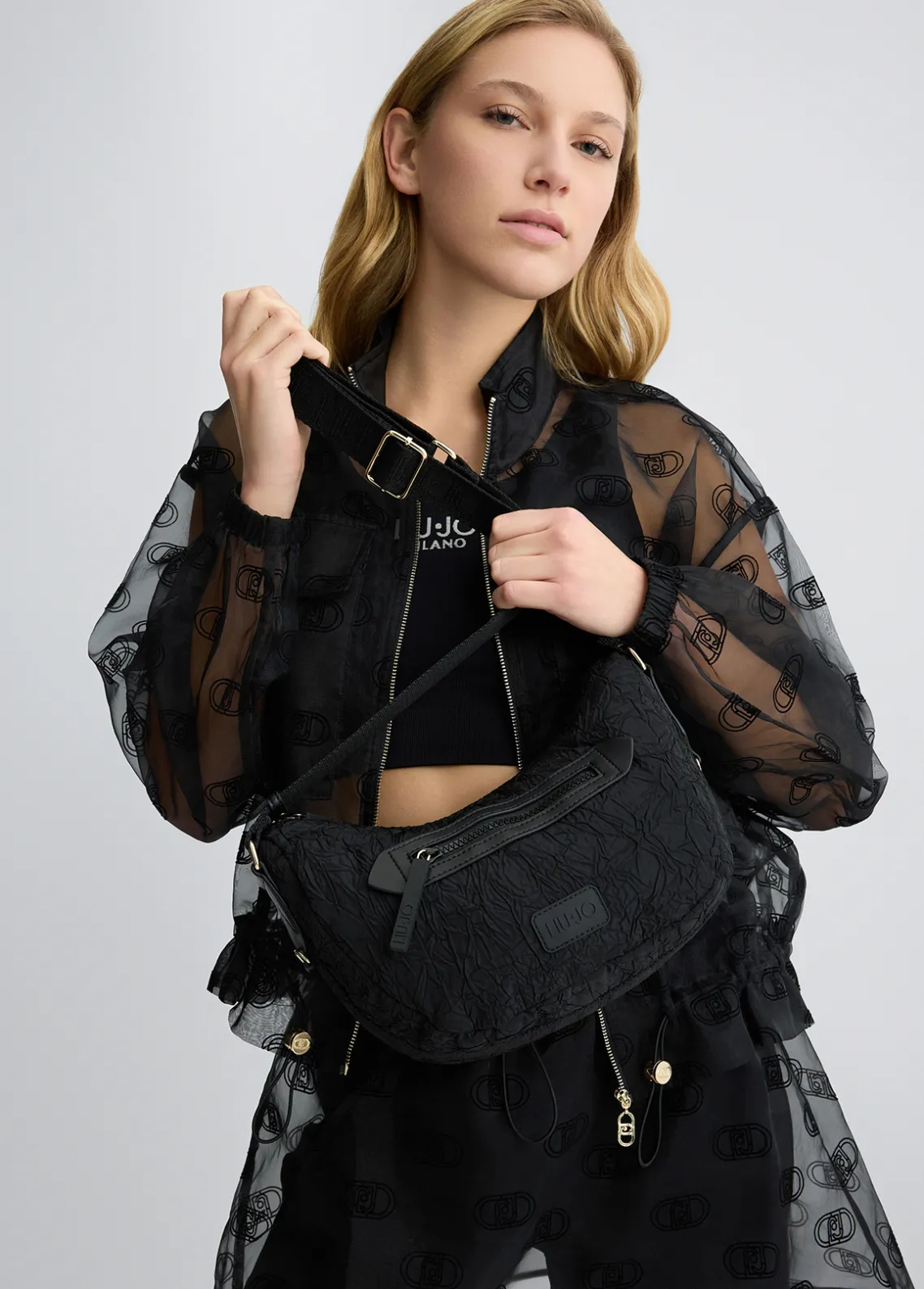 Liu Jo Bandolera pequeña de nailon-Mujer Bolsos Bandoleras