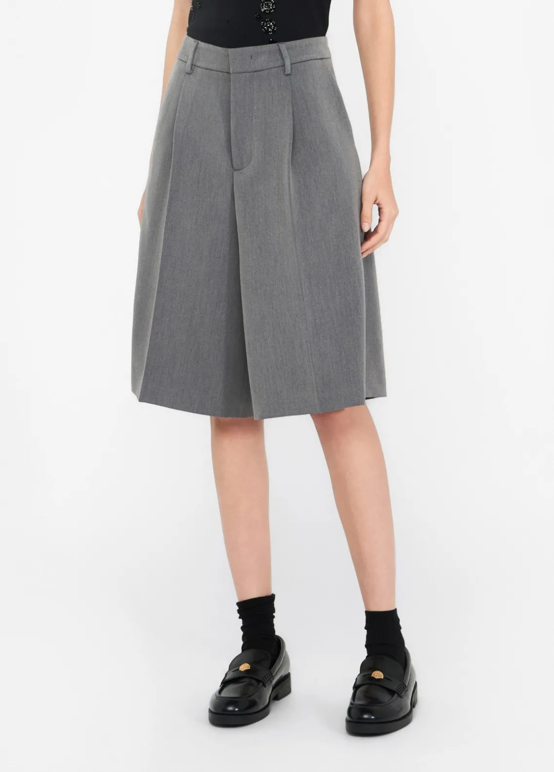 Liu Jo Bermudas con pinzas-Mujer Pantalones
