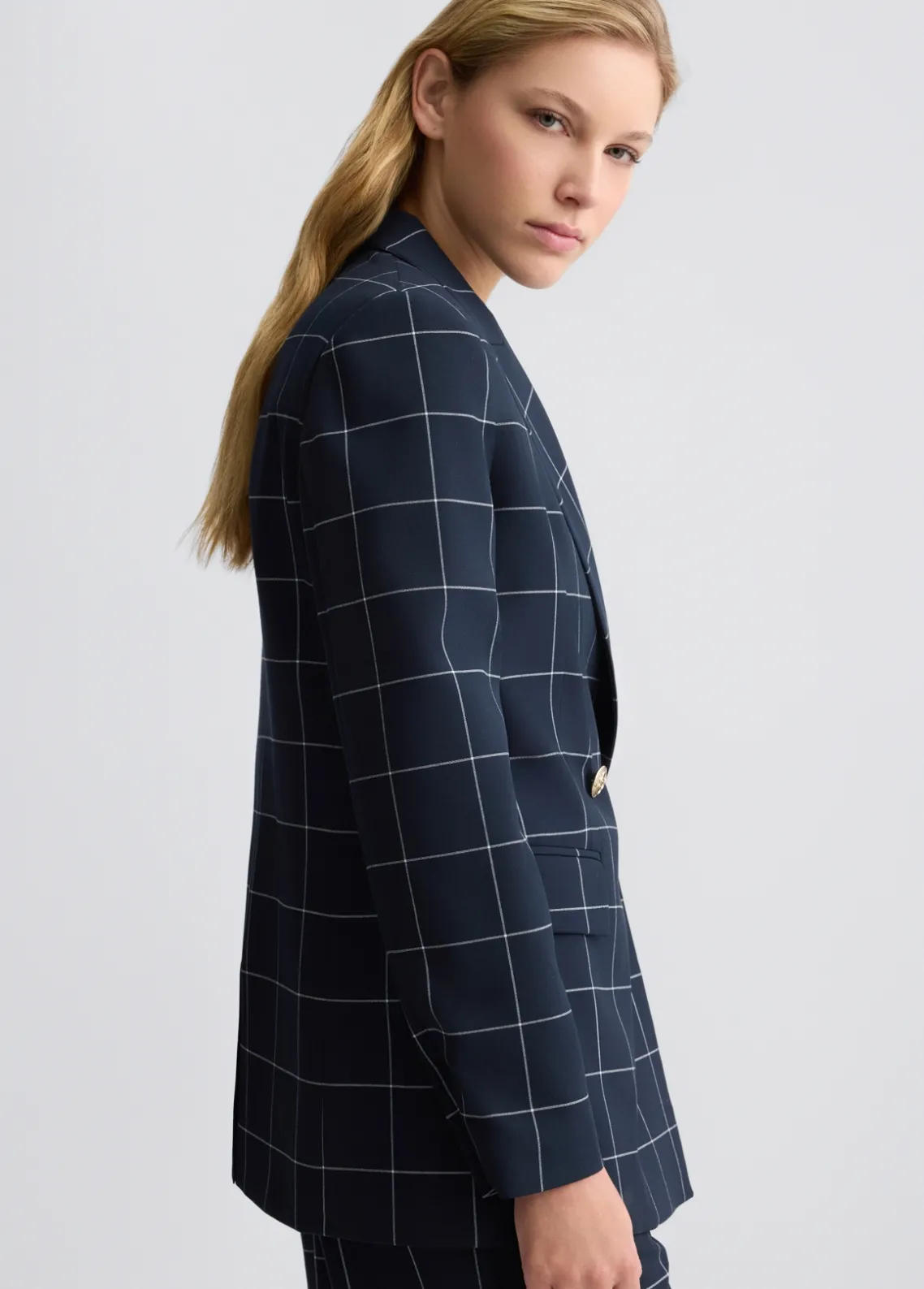 Liu Jo Blazer a cuadros de doble botonadura-Mujer Chaquetas|Tailleur