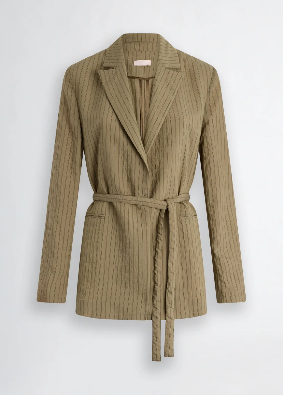 Liu Jo Blazer a rayas con cinturón-Mujer Chaquetas|Tailleur
