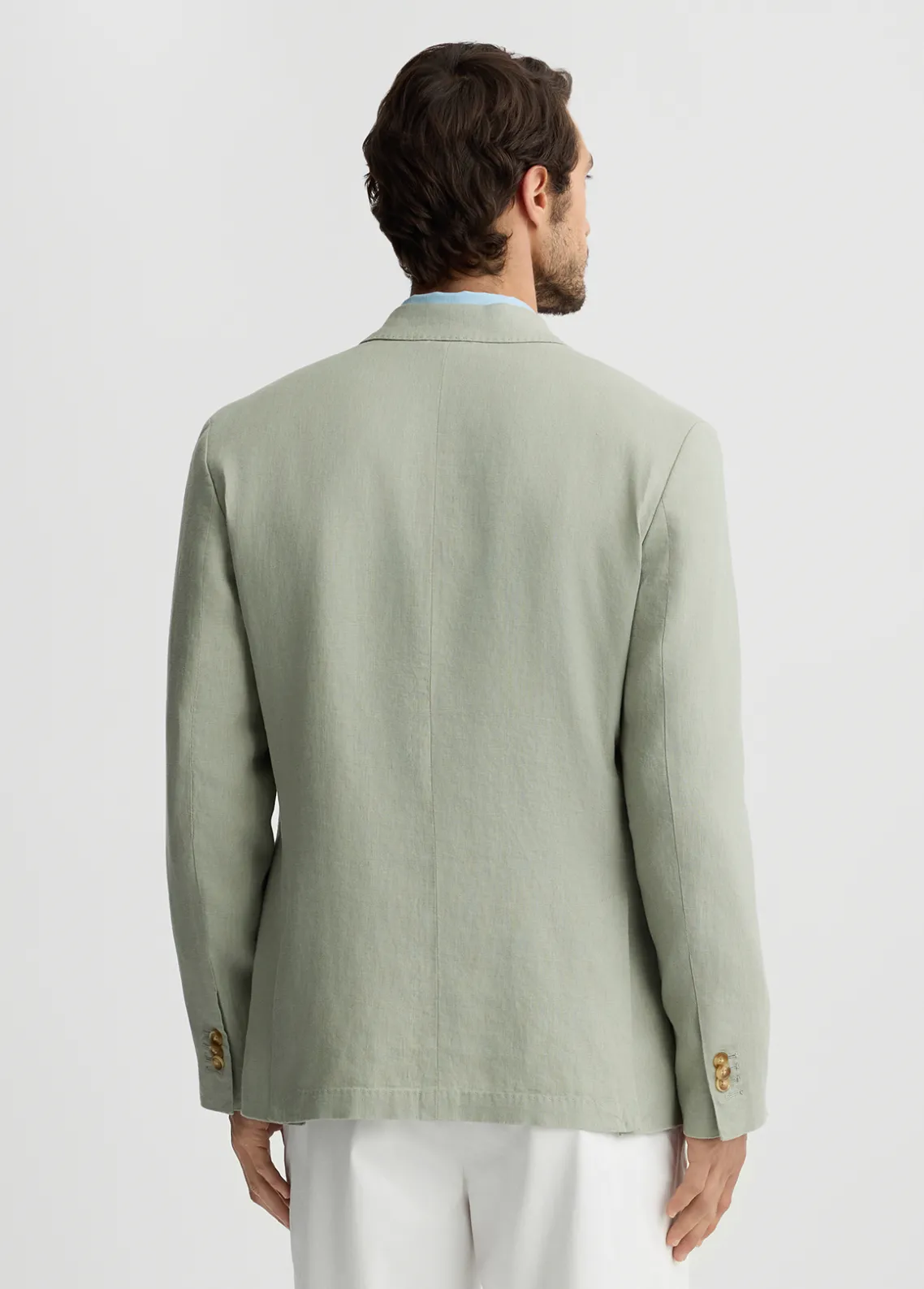 Liu Jo Blazer color salvia 100% lino-Hombre Americanas Y Chalecos