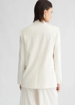 Liu Jo Blazer de doble botonadura con raya diplomática-Mujer Chaquetas|Tailleur
