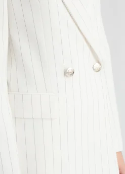 Liu Jo Blazer de doble botonadura con raya diplomática-Mujer Chaquetas|Tailleur