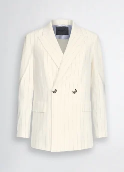 Liu Jo Blazer de doble botonadura con raya diplomática-Mujer Chaquetas|Tailleur