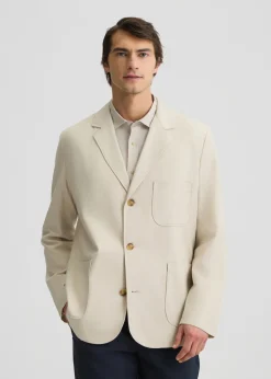 Liu Jo Blazer de lino y algodón-Hombre Americanas Y Chalecos