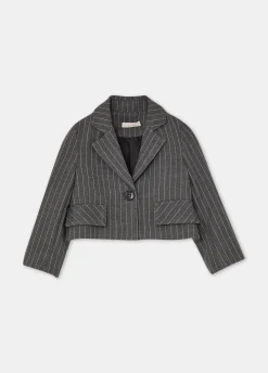Liu Jo Blazer de raya diplomática- Abrigos Y Chaquetas