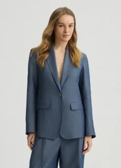 Liu Jo Blazer en mezcla de lino-Mujer Chaquetas|Tailleur