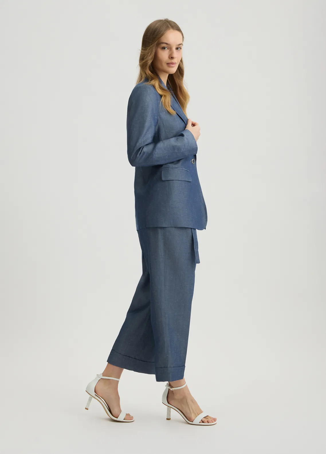 Liu Jo Blazer en mezcla de lino-Mujer Chaquetas|Tailleur
