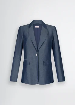 Liu Jo Blazer en mezcla de lino-Mujer Chaquetas|Tailleur