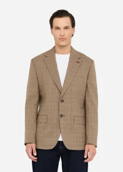 Liu Jo Blazer Príncipe de Gales de lana-Hombre Americanas Y Chalecos