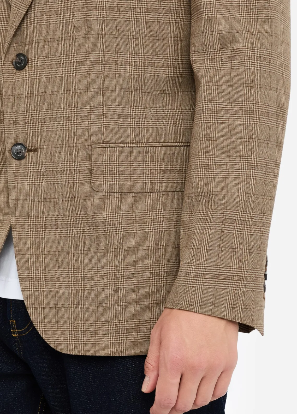 Liu Jo Blazer Príncipe de Gales de lana-Hombre Americanas Y Chalecos