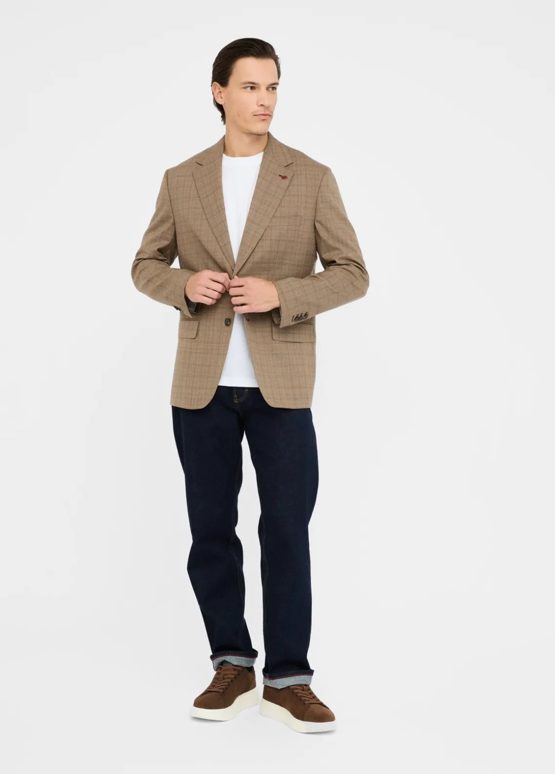 Liu Jo Blazer Príncipe de Gales de lana-Hombre Americanas Y Chalecos