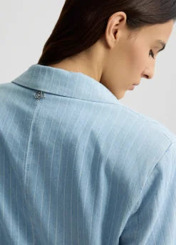Liu Jo Blazer vaquero de raya diplomática-Mujer Chaquetas|Tailleur