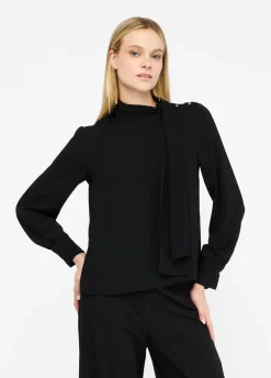 Liu Jo Blusa con bufanda-Mujer Camisas Y Blusas