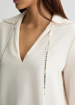 Liu Jo Blusa con strass-Mujer Camisas Y Blusas
