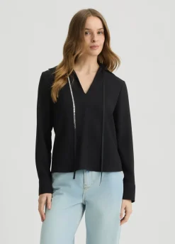 Liu Jo Blusa con strass-Mujer Camisas Y Blusas