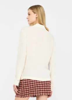 Liu Jo Blusa de crepé de China-Mujer Camisas Y Blusas