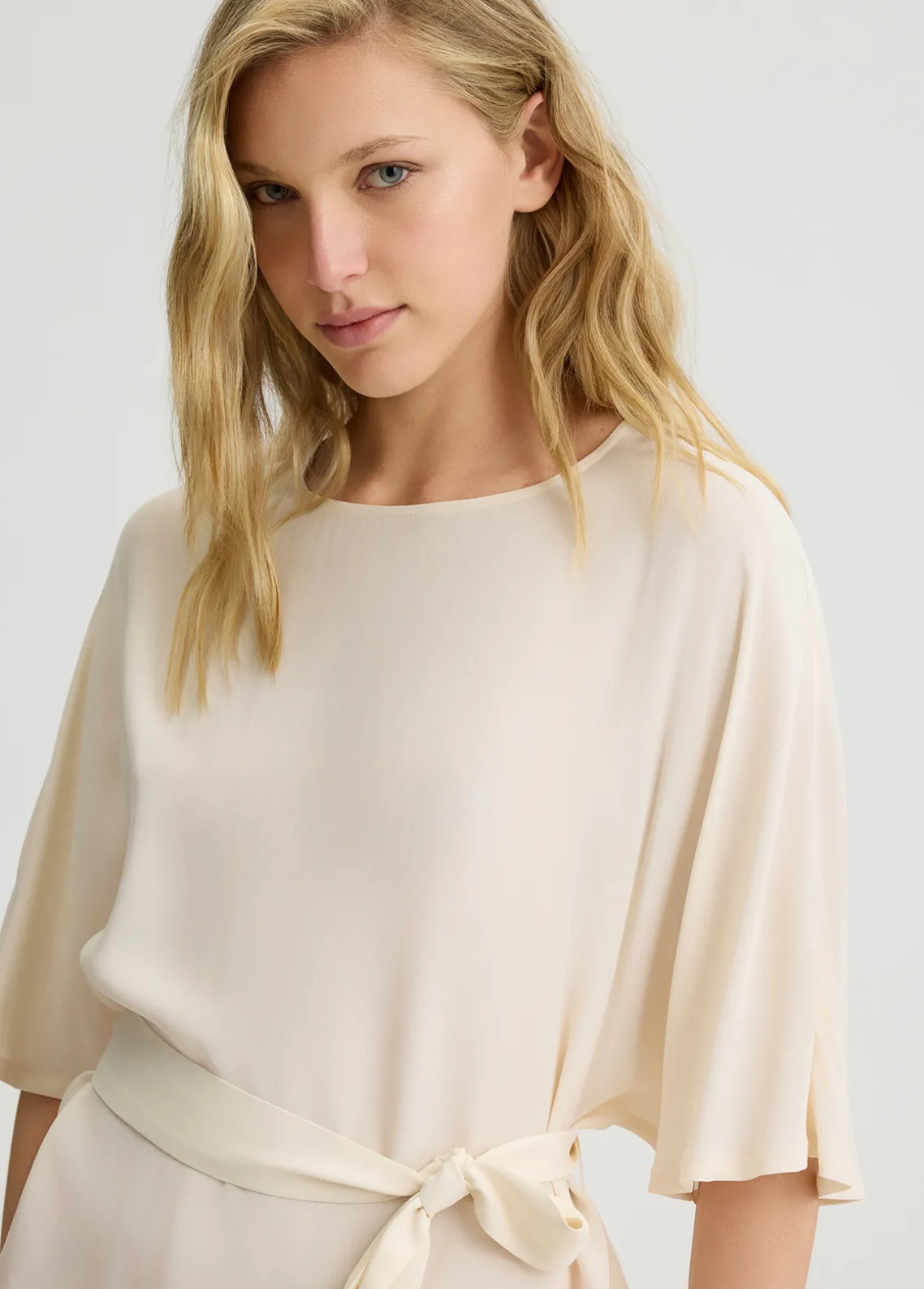 Liu Jo Blusa de crepé de China-Mujer Camisas Y Blusas