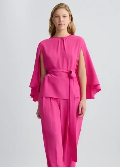 Liu Jo Blusa de crepé de China con cinturón-Mujer Camisas Y Blusas|Ceremonia