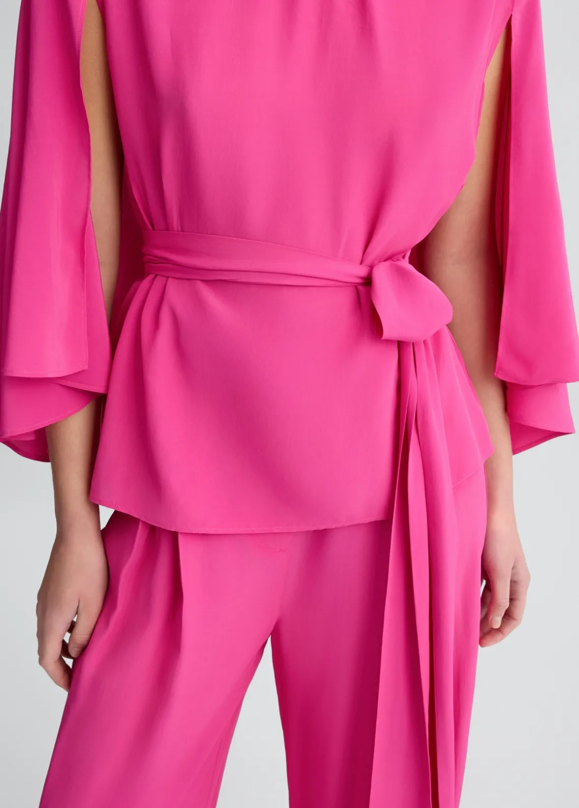 Liu Jo Blusa de crepé de China con cinturón-Mujer Camisas Y Blusas|Ceremonia
