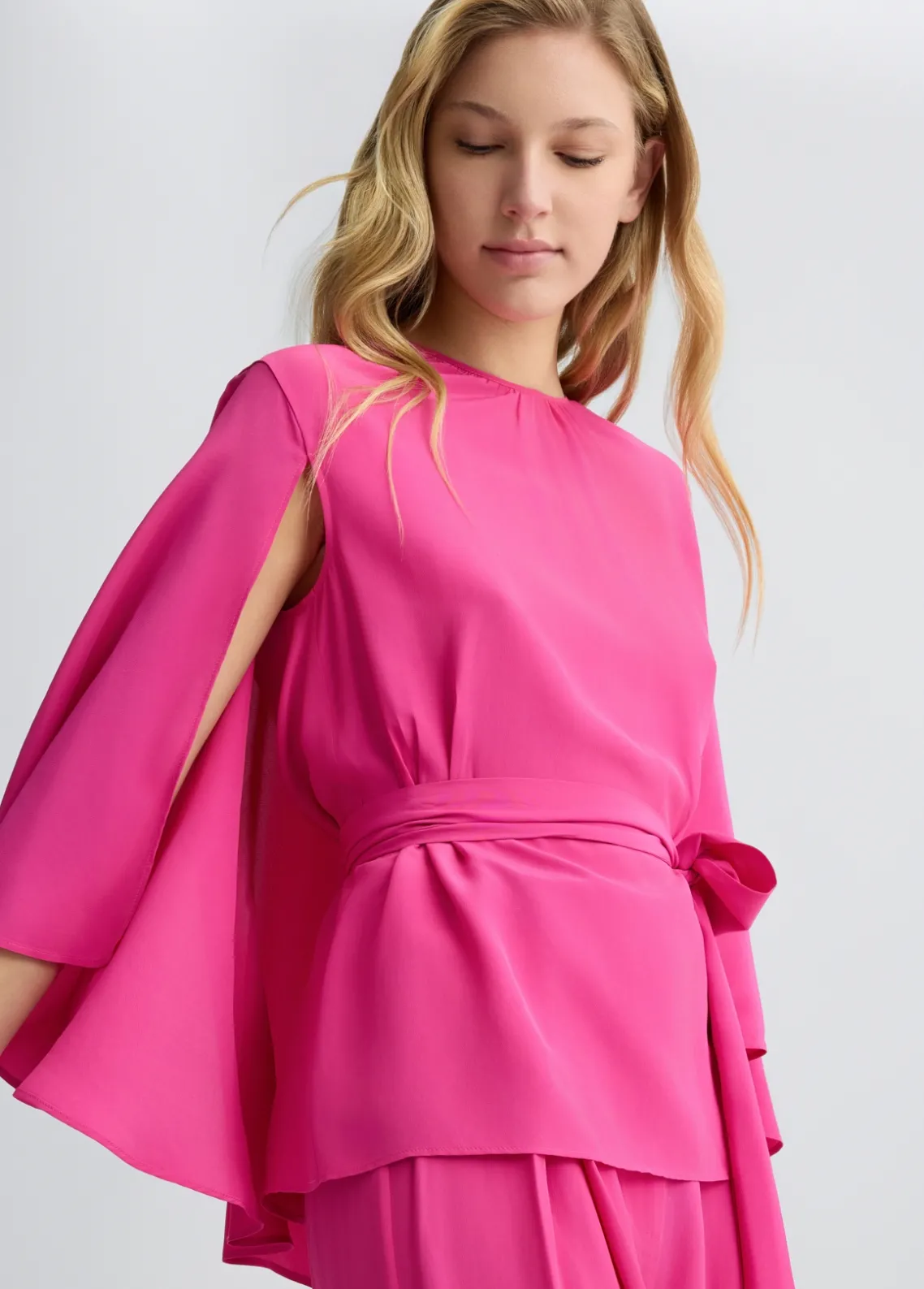 Liu Jo Blusa de crepé de China con cinturón-Mujer Camisas Y Blusas|Ceremonia