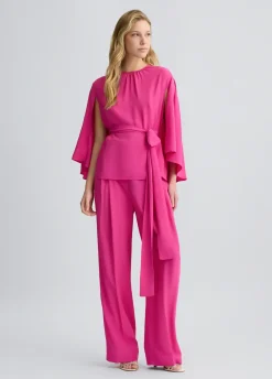 Liu Jo Blusa de crepé de China con cinturón-Mujer Camisas Y Blusas|Ceremonia