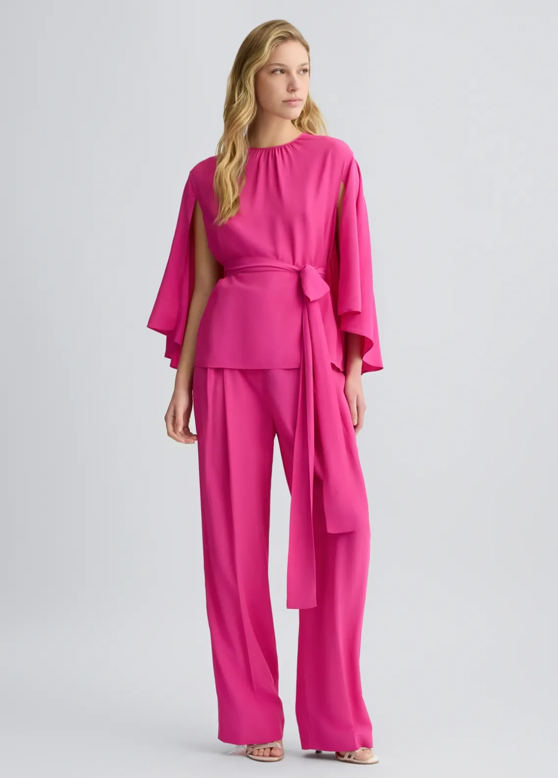 Liu Jo Blusa de crepé de China con cinturón-Mujer Camisas Y Blusas|Ceremonia