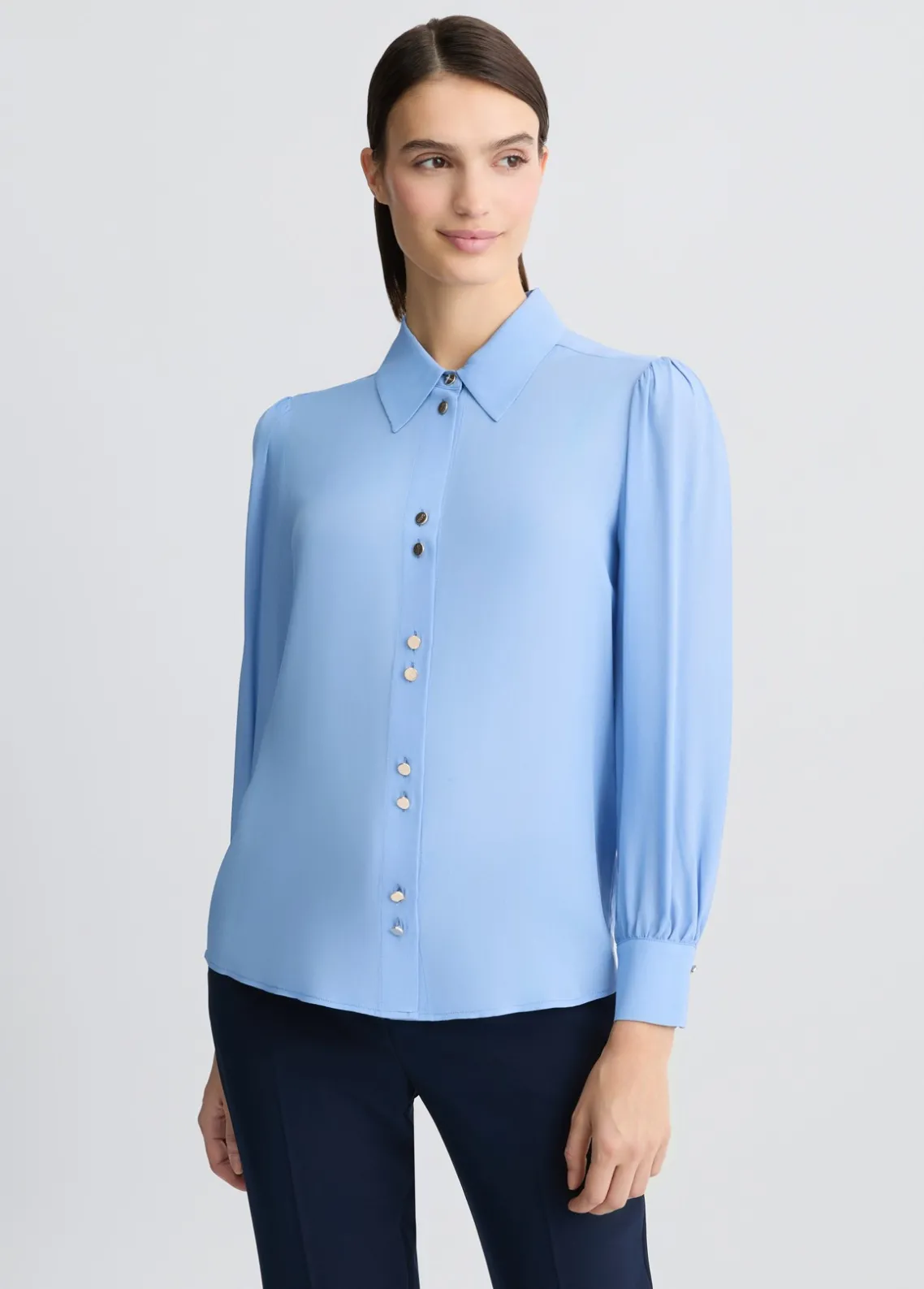 Liu Jo Blusa de crêpe de chine-Mujer Camisas Y Blusas
