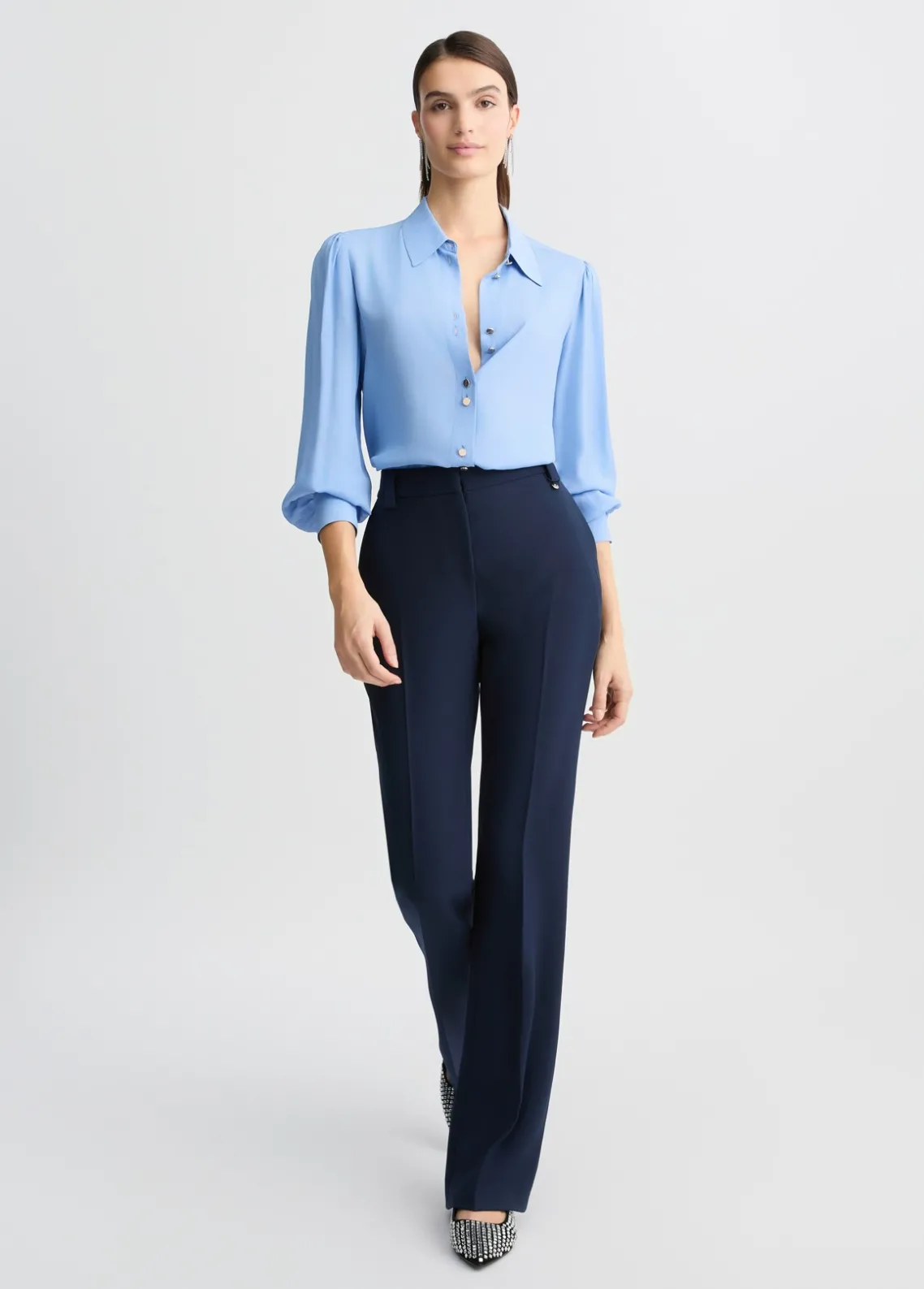 Liu Jo Blusa de crêpe de chine-Mujer Camisas Y Blusas
