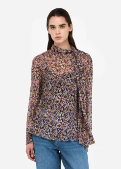 Liu Jo Blusa de gasa de seda-Mujer Camisas Y Blusas