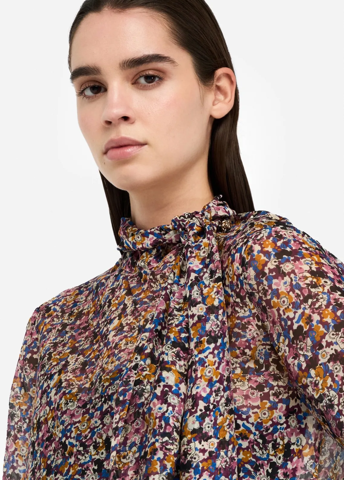 Liu Jo Blusa de gasa de seda-Mujer Camisas Y Blusas