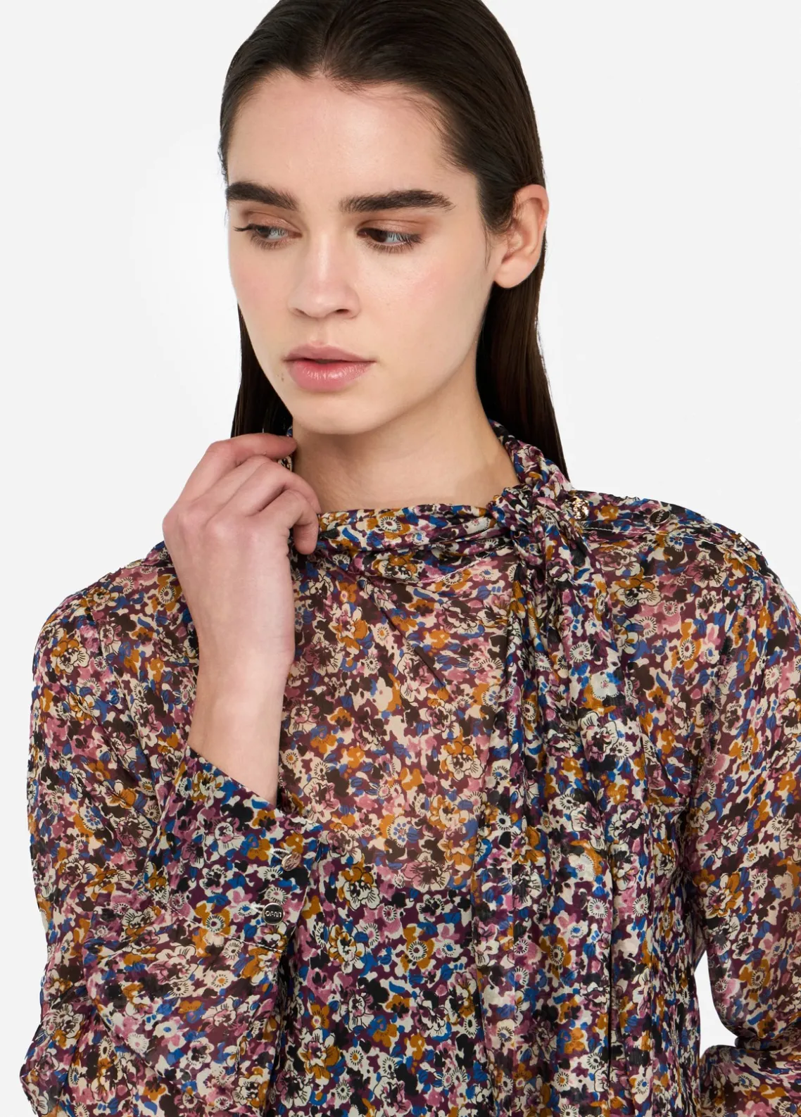 Liu Jo Blusa de gasa de seda-Mujer Camisas Y Blusas