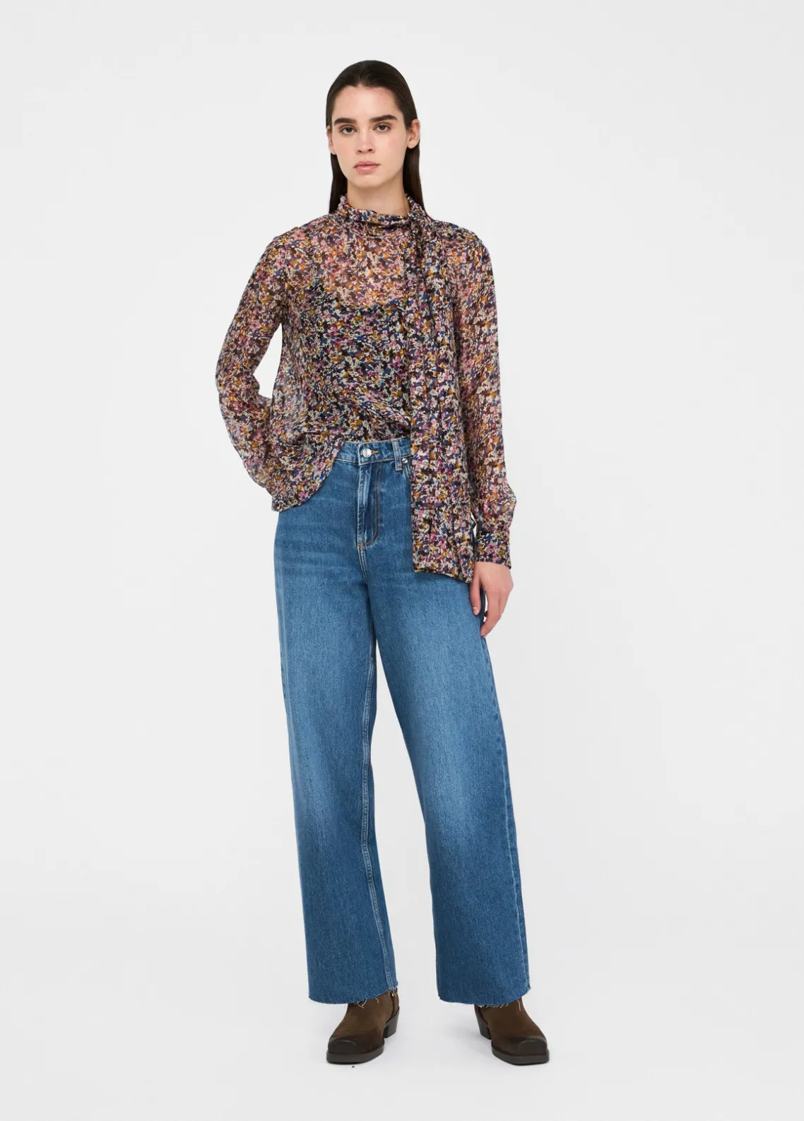 Liu Jo Blusa de gasa de seda-Mujer Camisas Y Blusas