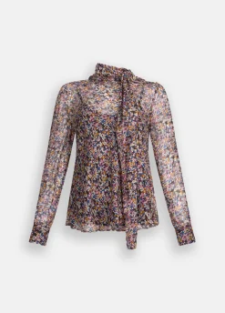 Liu Jo Blusa de gasa de seda-Mujer Camisas Y Blusas