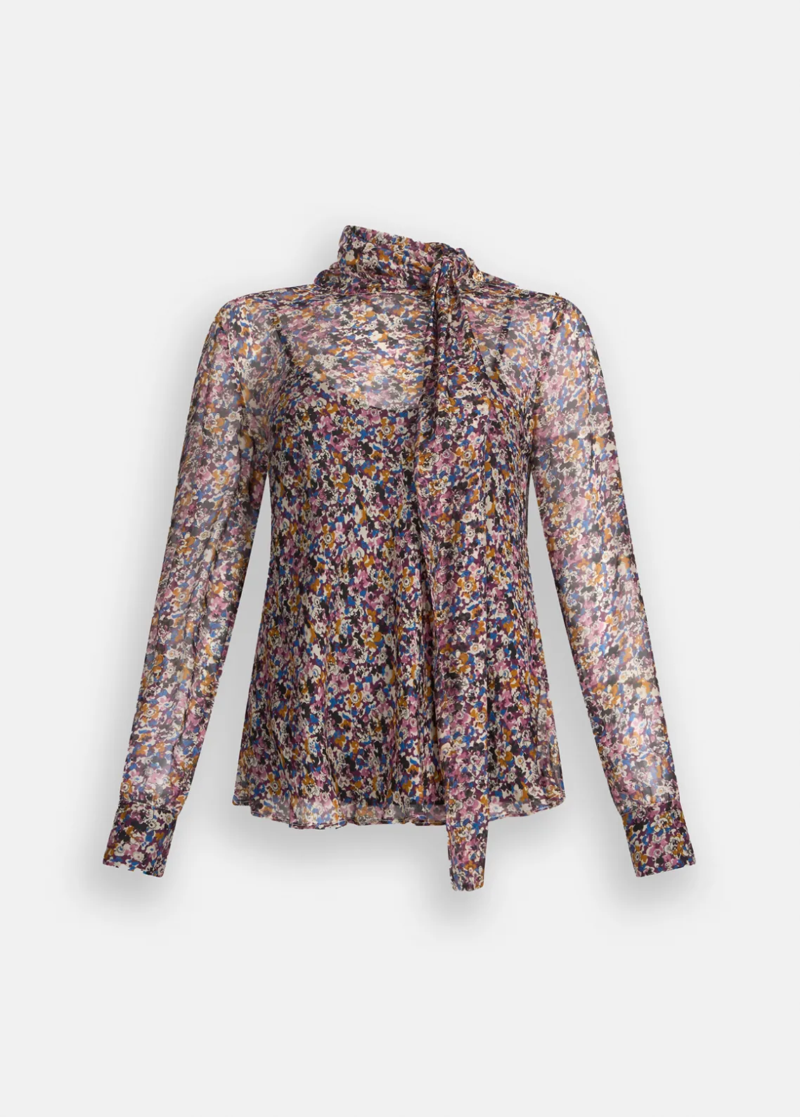 Liu Jo Blusa de gasa de seda-Mujer Camisas Y Blusas
