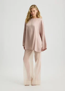 Liu Jo Blusa de georgette y satén-Mujer Camisas Y Blusas