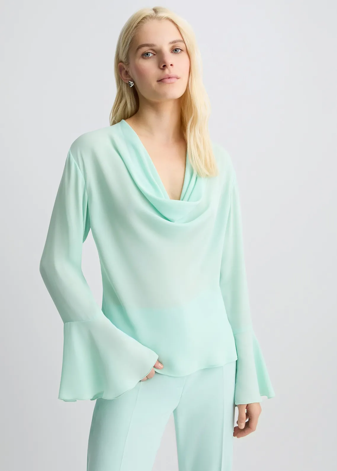 Liu Jo Blusa de tejido georgette-Mujer Camisas Y Blusas