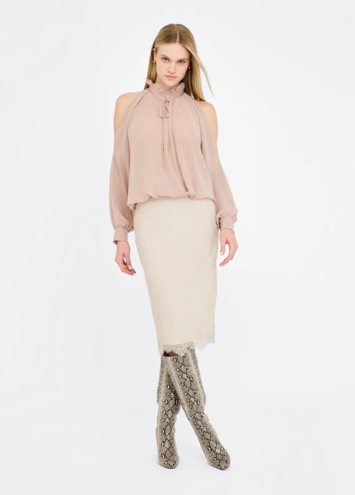 Liu Jo Blusa de tejido georgette-Mujer Camisas Y Blusas