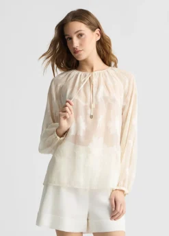 Liu Jo Blusa floral con lurex®-Mujer Camisas Y Blusas