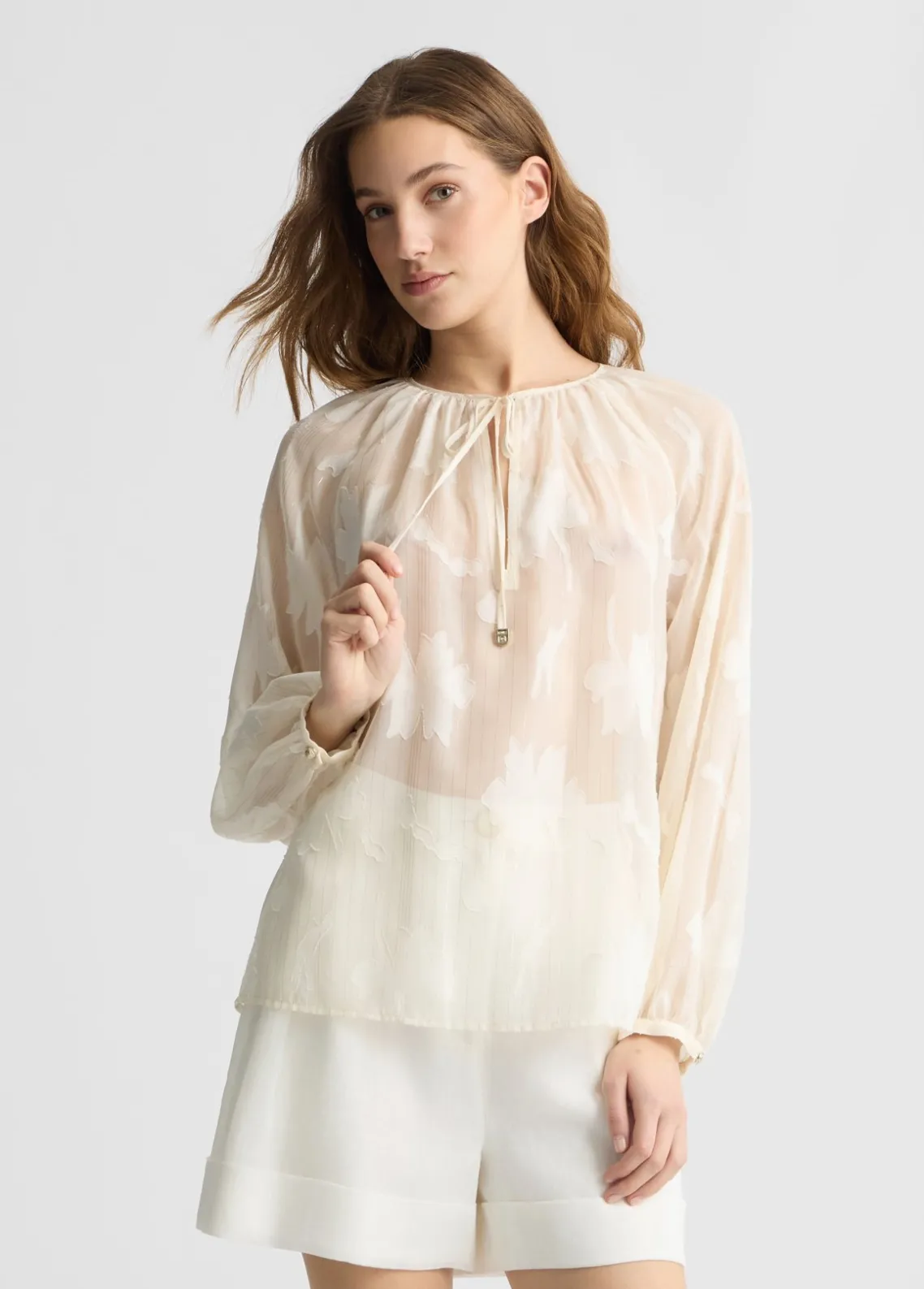 Liu Jo Blusa floral con lurex®-Mujer Camisas Y Blusas