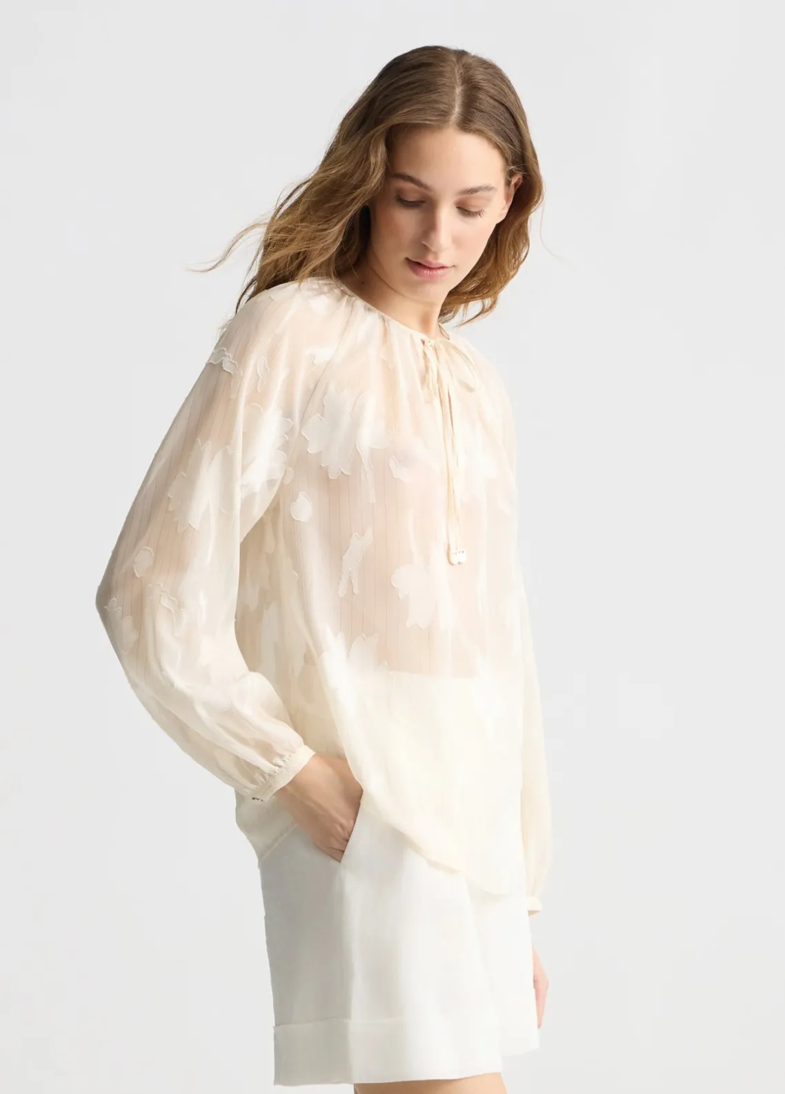 Liu Jo Blusa floral con lurex®-Mujer Camisas Y Blusas