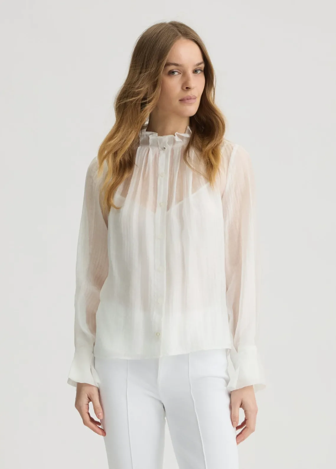 Liu Jo Blusa transparente-Mujer Camisas Y Blusas